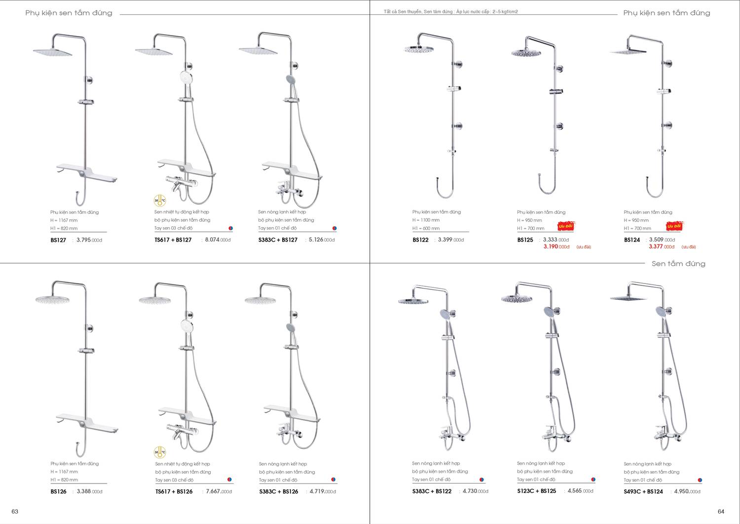 Thiết bị vệ sinh CAESAR Catalogue và Bảng giá mới nhất /Page 33